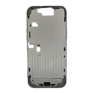 Mid-Frame Housing with Small Parts Pre-Installed Compatible for Apple iPhone 16 Pro Max - White Titanium