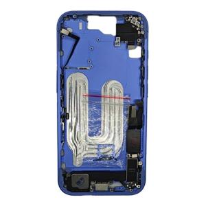 Mid-Frame Housing with Small Parts Pre-Installed Compatible for Apple iPhone 16 - Ultramarine