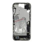 Mid-Frame Housing with Small Parts Pre-Installed Compatible for Apple iPhone 16 - White