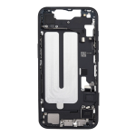 Mid-Frame Housing with Small Parts Pre-Installed Compatible for Apple iPhone 16e (International Version) - Black