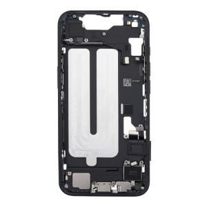 Mid-Frame Housing with Small Parts Pre-Installed Compatible for Apple iPhone 16e (International Version) - Black