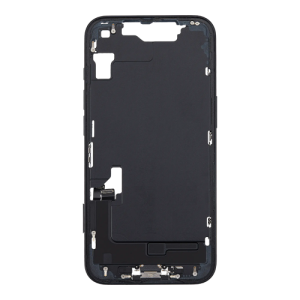 Mid-Frame Housing with Small Parts Pre-Installed Compatible for Apple iPhone 16e (International Version) - Black