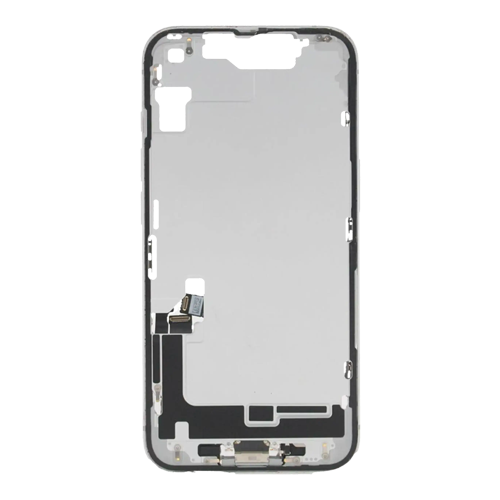 Mid-Frame Housing with Small Parts Pre-Installed Compatible for Apple iPhone 16e (International Version) - White