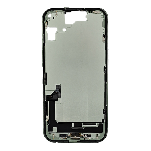 Mid-Frame Housing with Small Parts and Battery Pre-Installed Compatible for Apple iPhone 15 (PULL / A) - Green