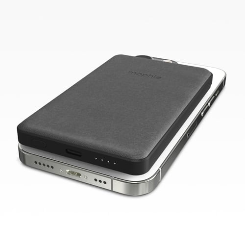 Mophie Snap+ Magnetic 5000mAh Portable Charger Fast Wireless Charging with Magnetic Ring & USB-C Cable