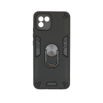 New Hybrid Military Sergeant Grade Case with Ring for Samsung Galaxy A03 - Black