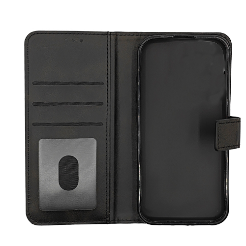 PU Leather Wallet Case for Google Pixel 7a - Black