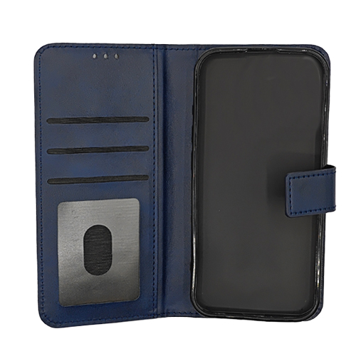 PU Leather Wallet Case for Samsung Galaxy S25 Ultra - Navy Blue