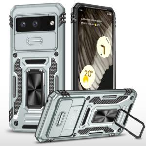 New Military Case with Ring Kickstand for Google Pixel 9 Pro XL - Gray