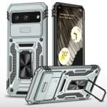 New Military Case with Ring Kickstand for Google Pixel 8a - Gray