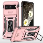 New Military Case with Ring Kickstand for Google Pixel 9 Pro XL - Rose Golden