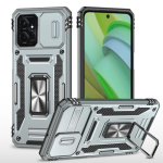 New Military Case with Ring Kickstand for Moto G Power (2023) - Gray