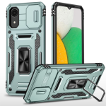 New Military Case with Ring Kickstand for Samsung Galaxy A03 Core - Alpine Green