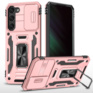 New Military Case with Ring Kickstand for Samsung Galaxy A35 / A55 - Rose Golden
