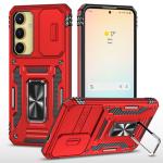 New Military Case with Ring Kickstand for Samsung Galaxy S24 / S25 - Red