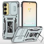 New Military Case with Ring Kickstand for Samsung Galaxy S24 Plus / S25 Plus - Gray