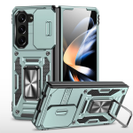 New Military Case with Ring Kickstand for Samsung Galaxy Z Fold 6 - Alpine Green