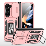 New Military Case with Ring Kickstand for Samsung Galaxy Z Fold 6 - Rose Golden