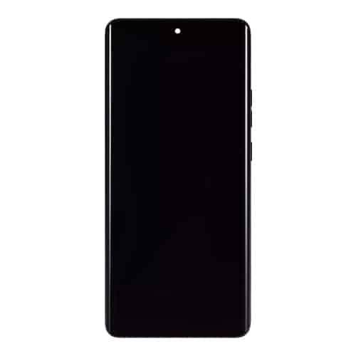 OLED Assembly With Frame Compatible for Motorola Moto Edge 50 Pro (XT2403 / 2024) (Refurbished) - Black Beauty