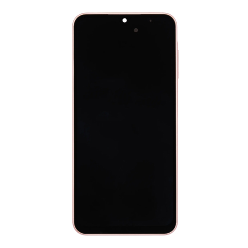 OLED Assembly With Frame Compatible Samsung for Galaxy A26 5G (A266 / 2025) (Refurbished) - Peach Pink