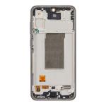 OLED Assembly With Frame Compatible Samsung for Galaxy A36 5G (A366 / 2025) (Premium) - Black