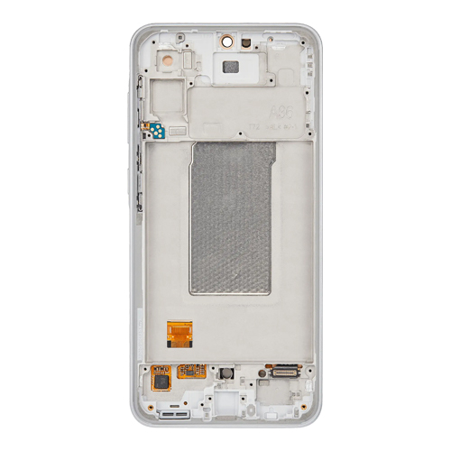 OLED Assembly With Frame Compatible Samsung for Galaxy A36 5G (A366 / 2025) (Refurbished) - White