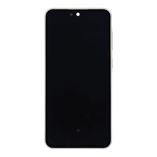 OLED Assembly With Frame Compatible Samsung for Galaxy A36 5G (A366 / 2025) (Refurbished) - White