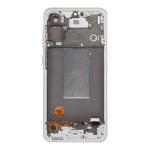 OLED Assembly With Frame Compatible Samsung for Galaxy A56 5G (A566 / 2025) (Refurbished) - Light Gray