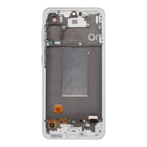 OLED Assembly With Frame Compatible Samsung for Galaxy A56 5G (A566 / 2025) (Refurbished) - Light Gray