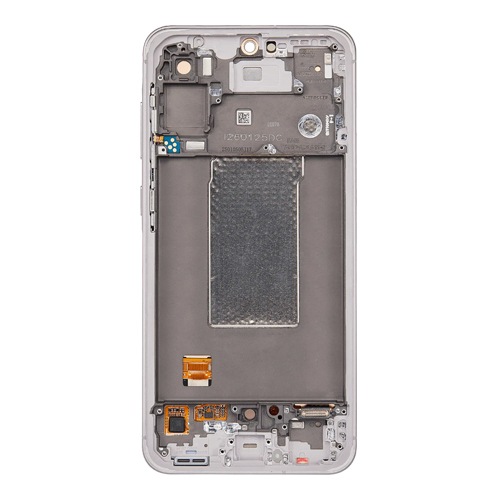 OLED Assembly With Frame Compatible Samsung for Galaxy A56 5G (A566 / 2025) (Refurbished) - Pink
