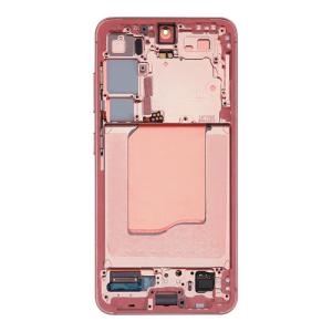 Service Pack - Battery and OLED Assembly With Frame Compatible Samsung for Galaxy S25 5G - Coral Red