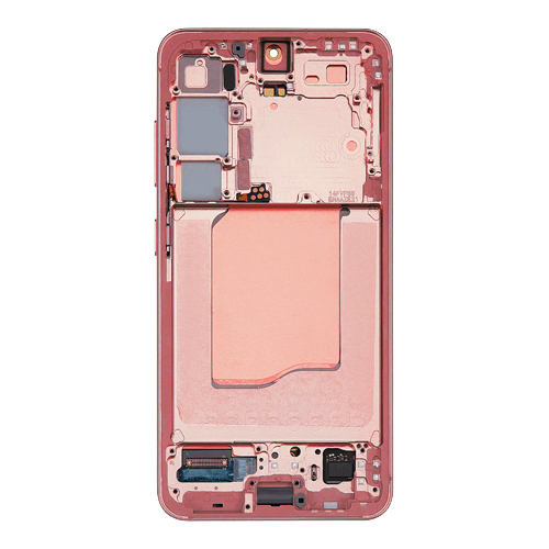 Service Pack - Battery and OLED Assembly With Frame Compatible Samsung for Galaxy S25 5G - Coral Red