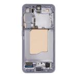 OLED Assembly With Frame Compatible Samsung for Galaxy S25 5G (Refurbished) - Icy Blue