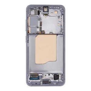 OLED Assembly With Frame Compatible Samsung for Galaxy S25 5G (Refurbished) - Icy Blue