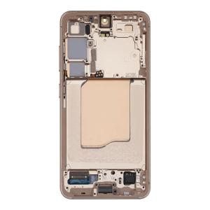 OLED Assembly With Frame Compatible Samsung for Galaxy S25 5G (Refurbished) - Pink Gold