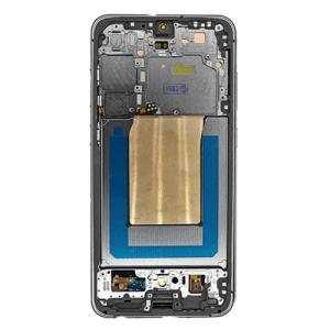 OLED Assembly With Frame Compatible Samsung for Galaxy S25 FE 5G (Refurbished) - Jetblack