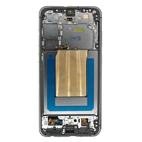 OLED Assembly With Frame Compatible Samsung for Galaxy S25 FE 5G (Refurbished) - Jetblack