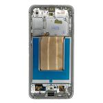 OLED Assembly With Frame Compatible Samsung for Galaxy S25 FE 5G (Refurbished) - White