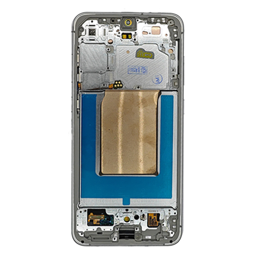 OLED Assembly With Frame Compatible Samsung for Galaxy S25 FE 5G (Refurbished) - White