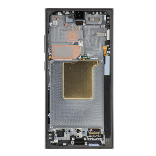 OLED Assembly With Frame Compatible for Samsung Galaxy S24 Ultra 5G (Premium) (120Hz) - Titanium Black