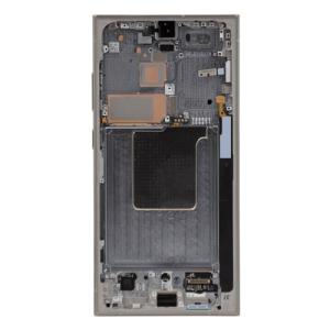 Service Pack - Battery and OLED Assembly With Frame Compatible for Galaxy S24 Ultra 5G - Titanium Gray