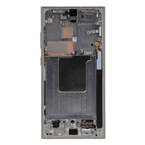Service Pack - Battery and OLED Assembly With Frame Compatible for Galaxy S24 Ultra 5G - Titanium Gray