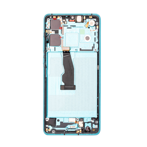 OLED Assembly With Frame Compatible for Huawei P30 (Refurbished) - Aurora Blue