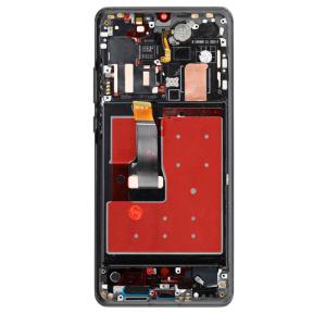 OLED Assembly With Frame Compatible for Huawei P30 Pro (Refurbished) - Black
