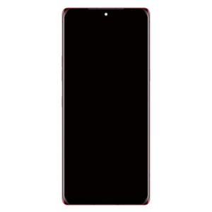 OLED Assembly With Frame Compatible for LG Velvet 5G (Refurbished) - Red
