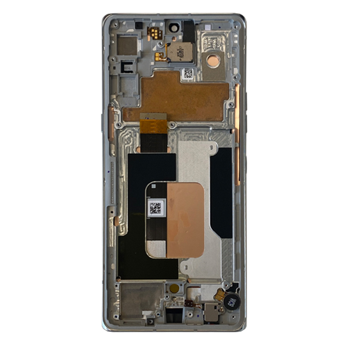 OLED Assembly With Frame Compatible for LG Velvet 5G (Refurbished) - Gray