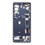 OLED Assembly With Frame Compatible for Motorola Moto Edge 5G (XT2063 / 2020) (Refurbished) - Solar Black