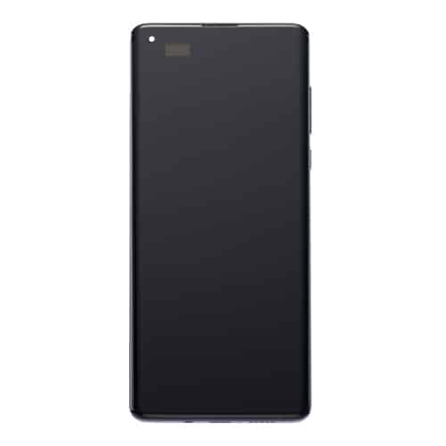 OLED Assembly With Frame Compatible for Motorola Moto Edge 5G (XT2063 / 2020) (Refurbished) - Solar Black