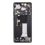 OLED Assembly With Frame Compatible for Motorola Moto Edge (XT2305 / 2023) (Refurbished) - Eclipse Black