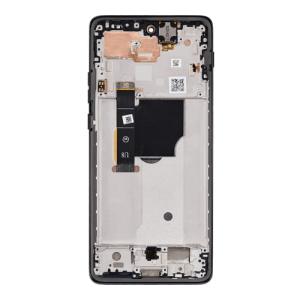 OLED Assembly With Frame Compatible for Motorola Moto Edge (XT2405 / 2024) (Refurbished) - Black